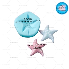 Khuôn Silicon - Biển - Sao Biển Chấm - 3.5cm