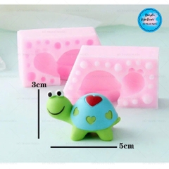 Khuôn Silicon - Động Vật - Con Rùa 2 Mảnh 5cm