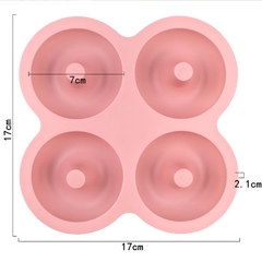 Khuôn Silicon - Donut - Vĩ 4C 7cm