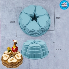 Khuôn Silicon - Đế Tim 5c 25cm