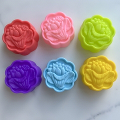 [10 cup] Khuôn Silicon - Cup Set 5cm - M87 Hoa Sen