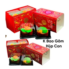 Combo Túi + Ốp - Trung Thu Màu Đỏ Đựng Bánh Cao