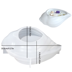 Khuôn Silicon - Sinh Vật Biển- Vỏ Sò Ốc 10.6cm