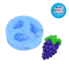 Khuôn Silicon - Trái Cây - Chùm Nho 2cm Cuốn - 3c