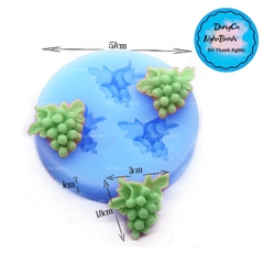 Khuôn Silicon - Trái Cây - Chùm Nho 1.8cm Cuốn - 3c