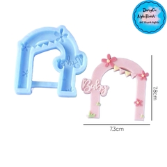 Khuôn Silicon - Cánh Cửa Baby 7.8cm