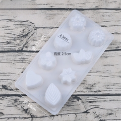 Vĩ Nhựa PP - 10 Mẫu Hoa Lá - yt 027 Khay Đá