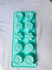 Khay Đá Nhựa CH - KD05 - TH 10c - Mai Hồng Cúc 5 Mẫu