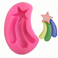 Khuôn Silicon - Bầu Trời - Cầu Vòng Sao 6cm