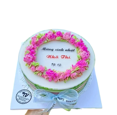 Khuôn Silicon - Vòng Tròn Hoa Hồng - Vòng 9cm
