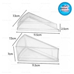 Hộp Nhựa -  Hộp Tam Giác Có Nắp Set 10