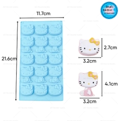 Khuôn Silicon - Mèo Kitty - Mặt Ngồi 15c