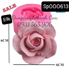 Khuôn Silicon - Hoa Hồng Bầu 5.5Cm