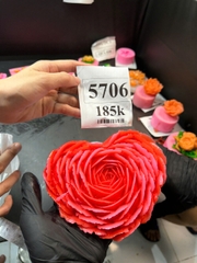 Khuôn Silicon - Hoa Hồng - Tim Hồng 16cm 300K SALE > 200K