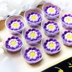 [10 cup] Khuôn Silicon - Cup Set 5cm - M53 - Hoa Sen Nhuỵ