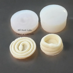 Khuôn Silicon - Động Vật - Con Rắn Tròn Dẹp 10cm Cao 2.5cm