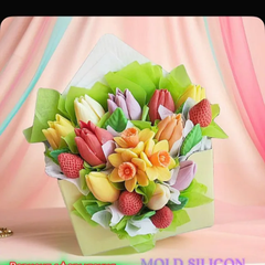 Khuôn Silicon - Tulip Mới Set 3 - sale 100k