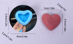 Khuôn Silicon - Trái Tim Kiểu - Tim Lưới 5Cm