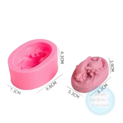 Khuôn Silicon -Sinh Vật Biển - Cá Heo 8cm 2c