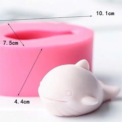 Khuôn Silicon -Sinh Vật Biển - Cá Heo 10cm