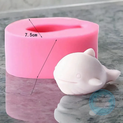 Khuôn Silicon -Sinh Vật Biển - Cá Heo 10cm