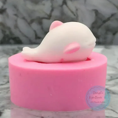 Khuôn Silicon -Sinh Vật Biển - Cá Heo 10cm