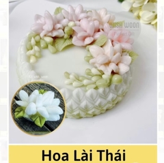 Khuôn Silicon - Hoa Nhài Lá 4cm (chùm hoa nhài)