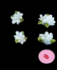 Khuôn Silicon - Hoa Nhài Lá 4cm (chùm hoa nhài)