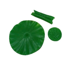 Khuôn Silicon - Lá Sen - 12cm - Có Gờ Trung