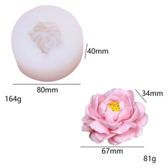 Khuôn Silicon - Hoa Mẫu Đơn - 6.7cm