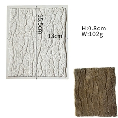Khuôn Silicon - Viền Mảng Họa Tiết - Vân Gỗ 14x12cm