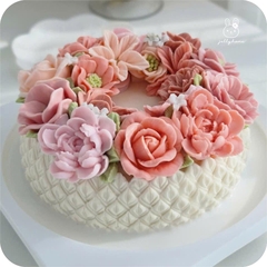 Khuôn Silicon - Đế Sen Thái Tầng - 19cm Cao 5.2cm