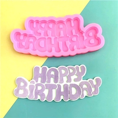 Khuôn Silicon - Chữ Happy - Nghiêng Kiểu