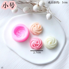 Khuôn Silicon - Hoa Thị - Sò Xoắn Set 2 - 2.5 và 3.5cm