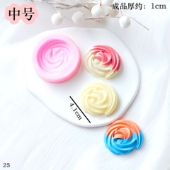 Khuôn Silicon - Hoa Thị - Sò Xoắn Set 2 - 2.5 và 3.5cm