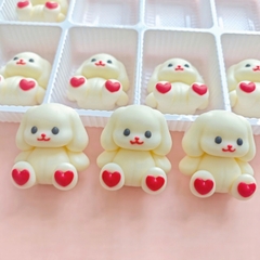 Khuôn Silicon Động Vật Con Gấu Tim 5.9cm