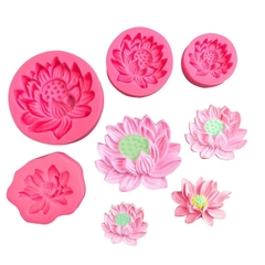 Khuôn Silicon - Mặt Ép Hoa Sen - 10cm