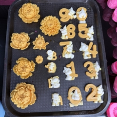 Khuôn Silicon - Số Gấu Số 4 (0-9)