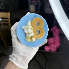 Khuôn Silicon - Số Gấu Số 8 (0-9)
