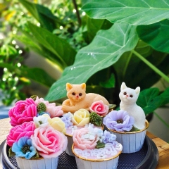 Khuôn Silicon - Động Vật - Mèo Ngồi Đứng