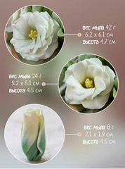 Khuôn Silicon - Hoa Cúc -Nụ Cát Tường 2.1cm