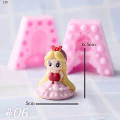 Khuôn Silicon - Em Bé - Công Chúa #6 2 Mảnh 6.5cm