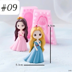 Khuôn Silicon - Em Bé - Công Chúa #9 2 Mảnh 8.5cm