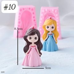 Khuôn Silicon - Em Bé - Công Chúa #10 2 Mảnh 8.5cm