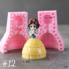Khuôn Silicon - Em Bé - Công Chúa #12 2 Mảnh 11.5cm