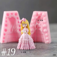 Khuôn Silicon - Em Bé - Công Chúa #19 2 Mảnh 8.5cm