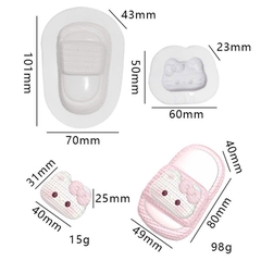 Khuôn Silicon - Em Bé Giày - Giày Dép Kitty Khúc Bạch