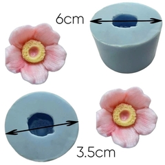 Khuôn Silicon - Hoa Cúc Đồng Tiền - Cánh Thẳng - 5cm