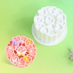 Khuôn Silicon - Vĩ Đế Tròn Trái Tim 9cm