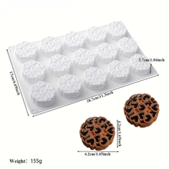 Khuôn Silicon - Vĩ Đế Tròn Trái Tim 15c 4cm